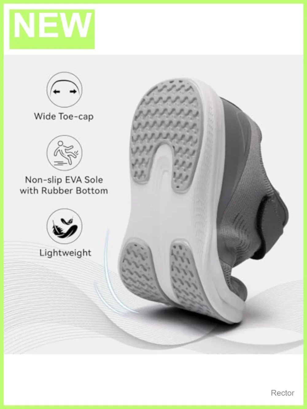 Kids Wide Toe-Cap Tennis Shoes Athletic Running Sneakers Breathable Non-Slip